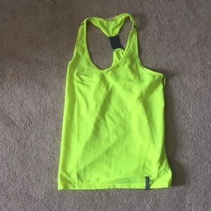 Under Armour neon yellow tank